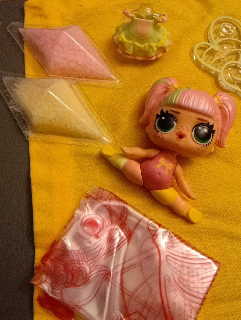 L.O.L. Surprise! Pink Fairy Doll with Yellow Accents & Clear Wings